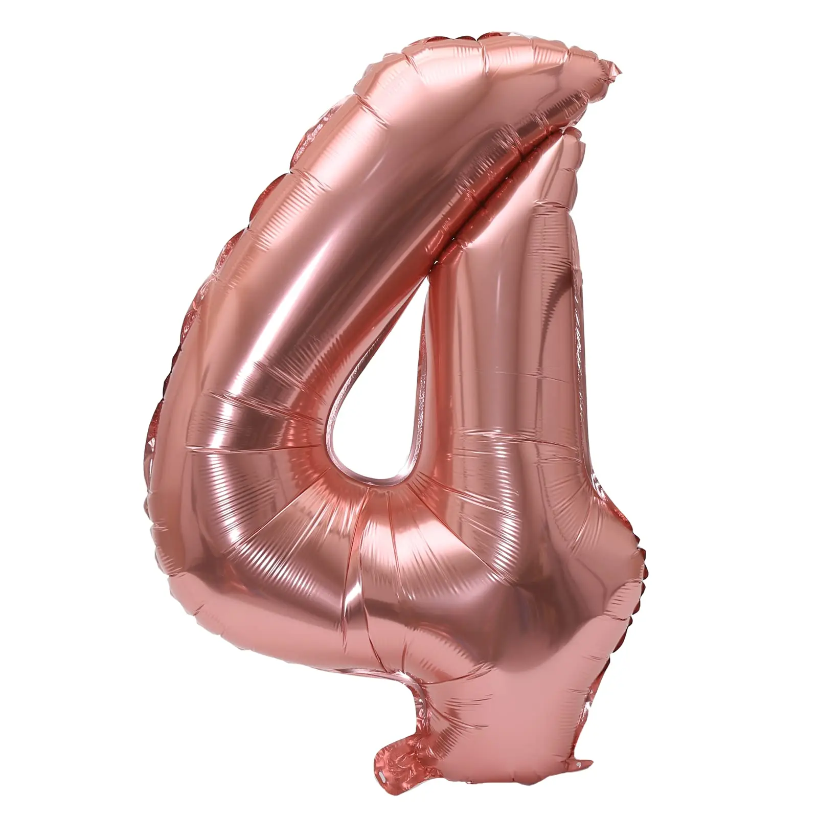 Elegant Rose Gold Foil Number Balloons - Large 32-Inch Decorative Party Accents