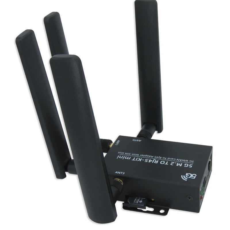 quectel 5g sub 6ghz m 2 module esim nr nsa na mimo rm520n gl rm500q gl rm500q ae rm502q ae rm502q gl rm510 gl mmwave modem 5G M.2 To RJ45 Kit With Quectel RM530N-GL RM521F-GL RM502Q-AE RM500Q-GL RM520N-GL Wireless Gigabit Ethernet WWAN Card Adapter