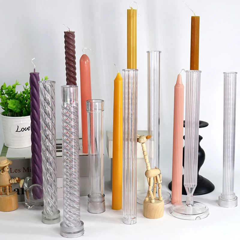 DIY Acrylic Candle Mold Easy Demoulding Long Pillar Wax Mold Pc Plastic