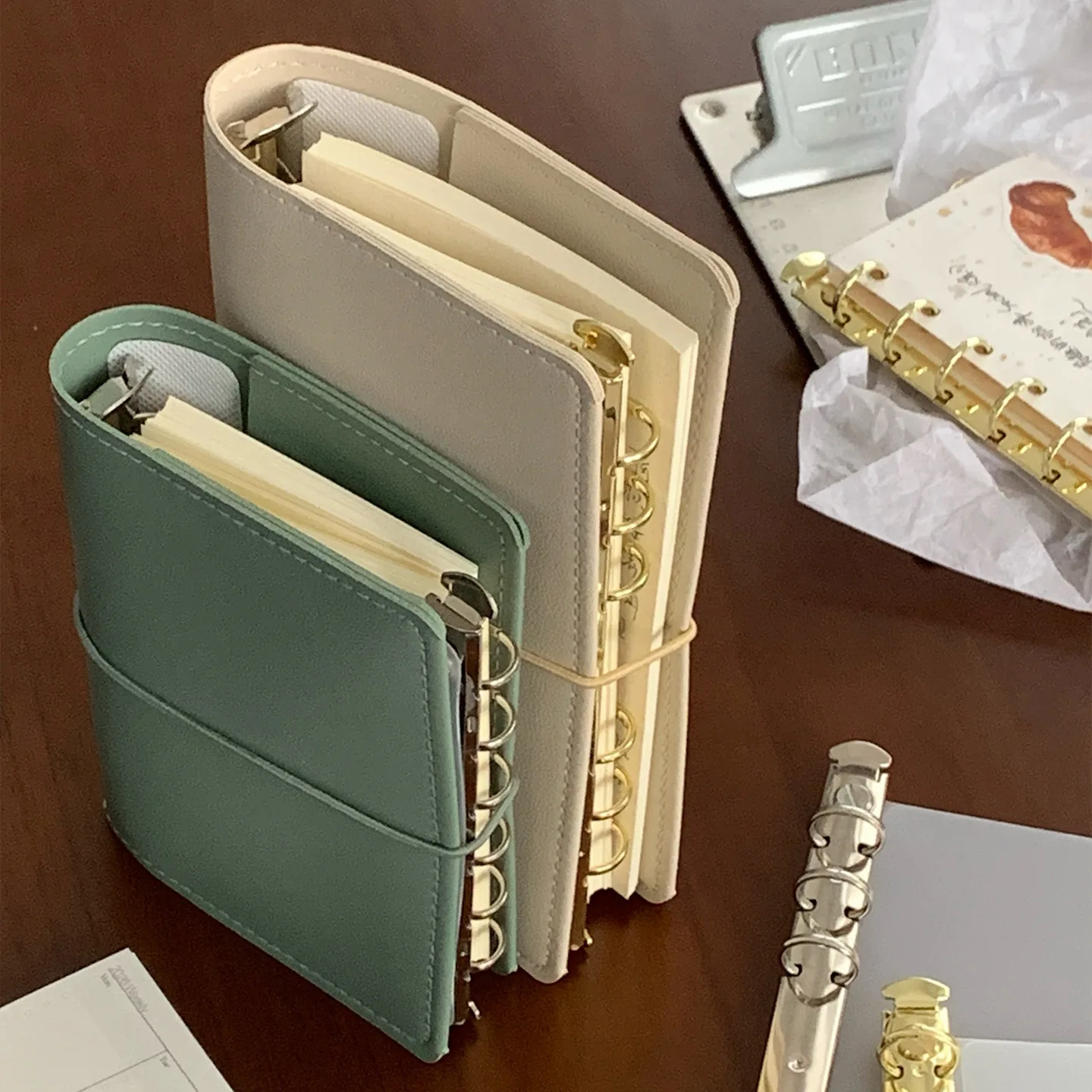Loose Leaf Notebook Expansion Two-fold  M5A6 Adds Inner Pages for Storage, Side Insert LooseLleaf Folder - 4