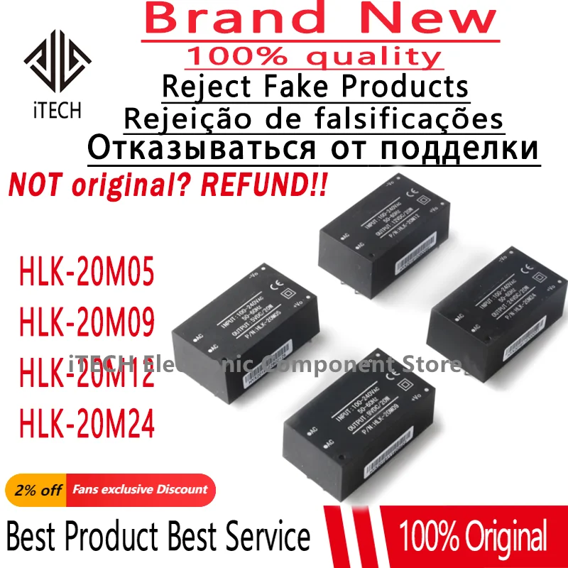 HI-LINK HLK-20M05 AC-DC 220V to 5V 20W Step-Down Power Module