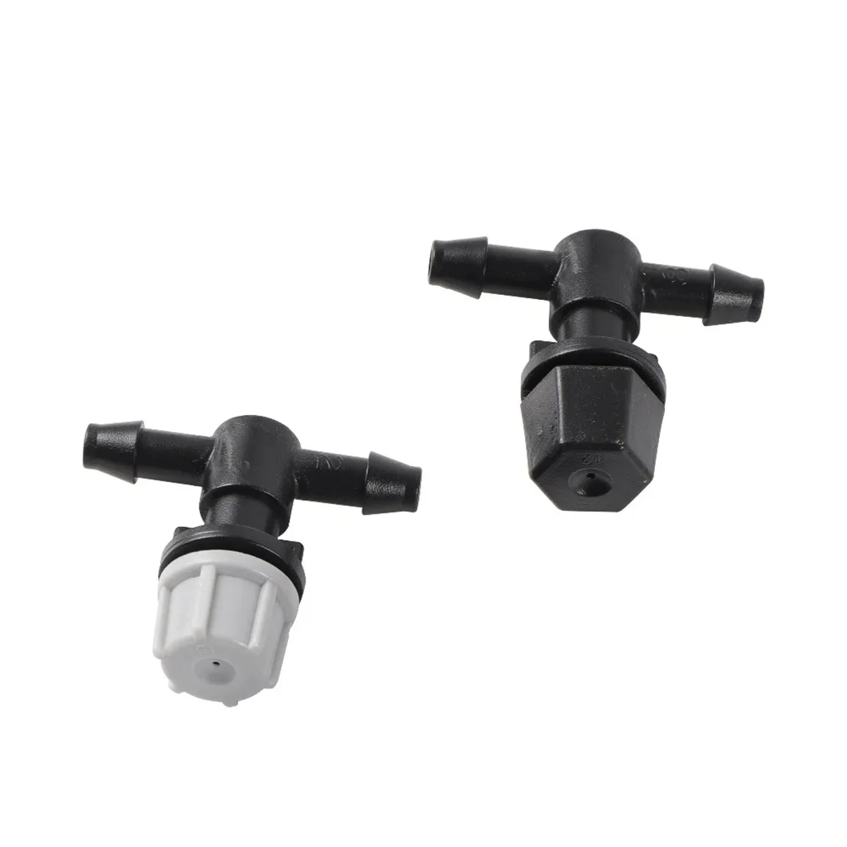 Adjustable Mist Nozzles With 4/7mm Hose Black Tee Joint Garden Irrigation Sprinklers Cooling Humidification Atomization Nozzles 2