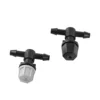 Adjustable Mist Nozzles With 4/7mm Hose Black Tee Joint Garden Irrigation Sprinklers Cooling Humidification Atomization Nozzles 2