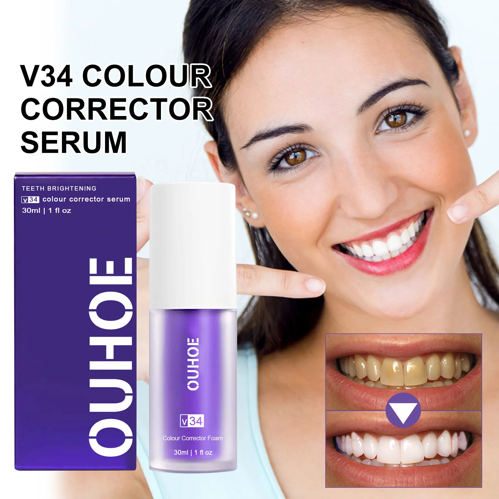 Teeth Whitening Product Teeth Whitening Essence Toothpaste Serum Remove Plaque Stains Oral Hygiene Cleaning Dental Bleaching Tools Fresh Breath Tooth Care