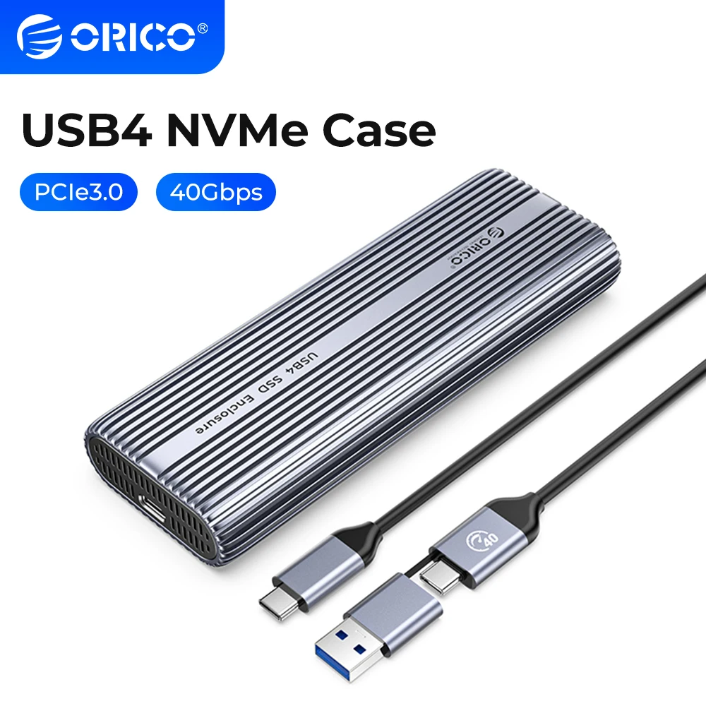 Orico-caixa de Gabinete Ssd em Alumínio Thunderbolt Usb M.2 Nvme Pcie 4.0 40gbps 8tb 18