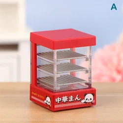Dollhouse Miniature Microwave Oven Bread Cabinet Steam Box Decor Toy (A)