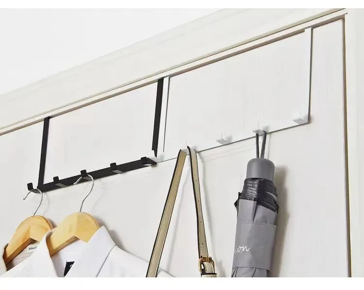 Description Picture 4 of itemBedroom Hooks Over The Door 5 Hooks Home Bathroom Organizer Rack Clothes Coat Hat Towel Hanger Bathroom Kitchen Accessories