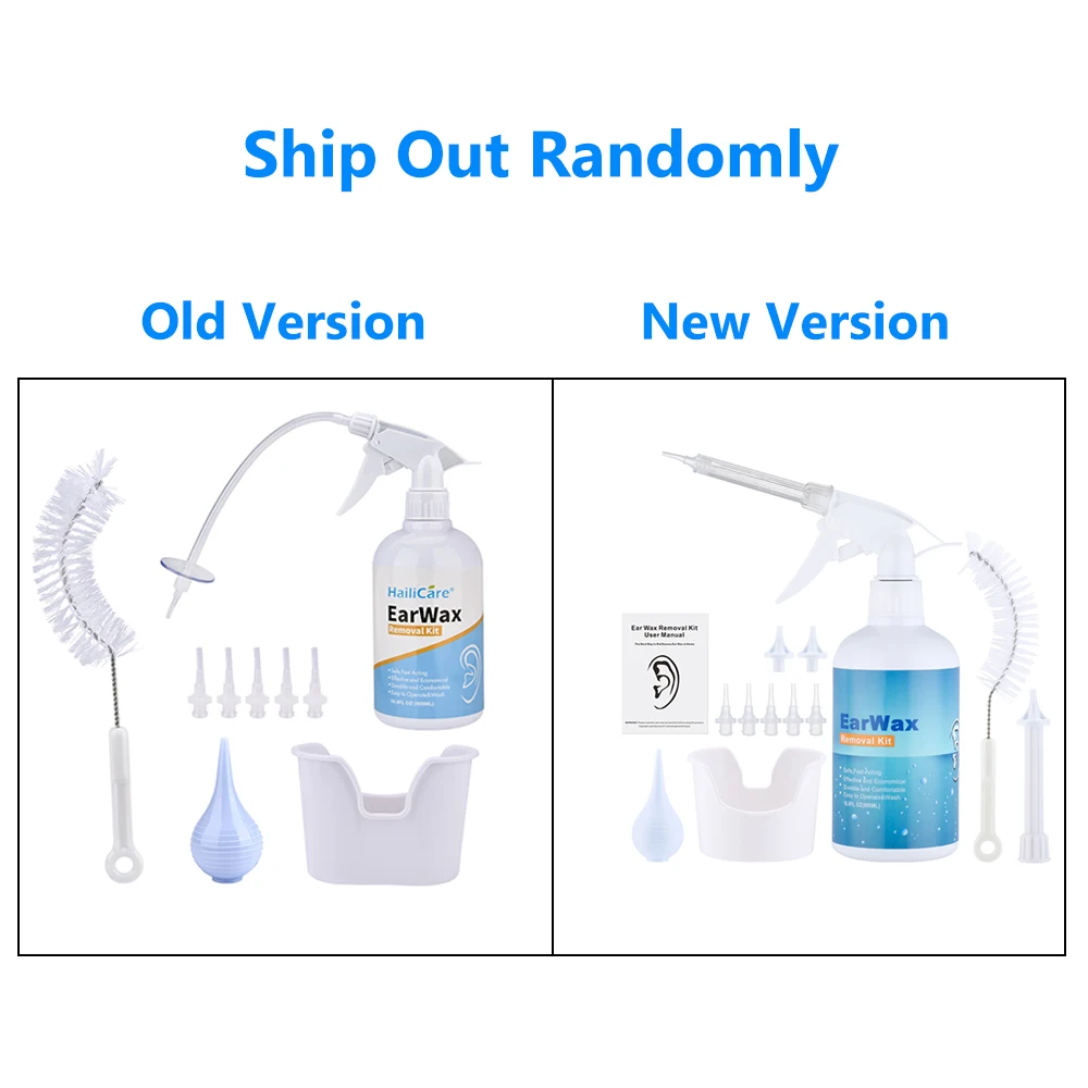 Ear Irrigation Washing Kit Ear Wax Cleaning Tool Ear Wax Removal Set Ear Cleaning With Squeeze Bulb/Syringe/Brush For Adults Kid 6