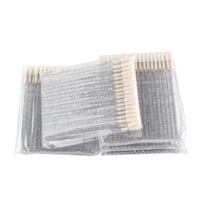 Makeup Brushes 50 Pcs Crystal Lip Brushes Lipstick Wands Applicator Lip Gloss Wand Make up Products Beauty Cosmetic Applicators 4