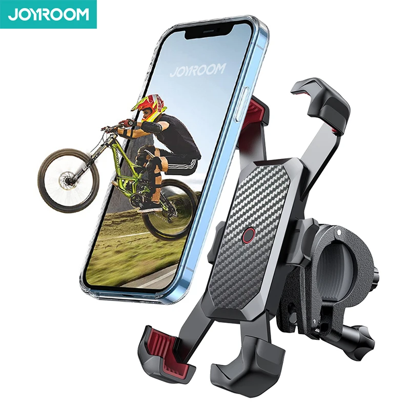 

Joyroom Universal Phone Holder For Bicycle Motorcycle Handlebars With Anti-Shake Scooter Phone Holder Clamp Biking Phone Holder