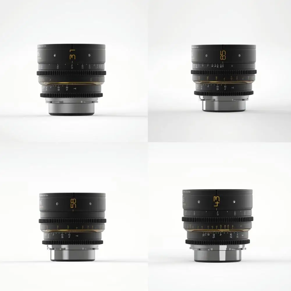 Dulens 31Mm 43Mm 58Mm 85Mm T2.4 Apo Mini Prime Cinema Lens Full Frame Messa A Fuoco Manuale Lenti Ad Ampia Apertura Per Fotocamera Canon Ef Pl