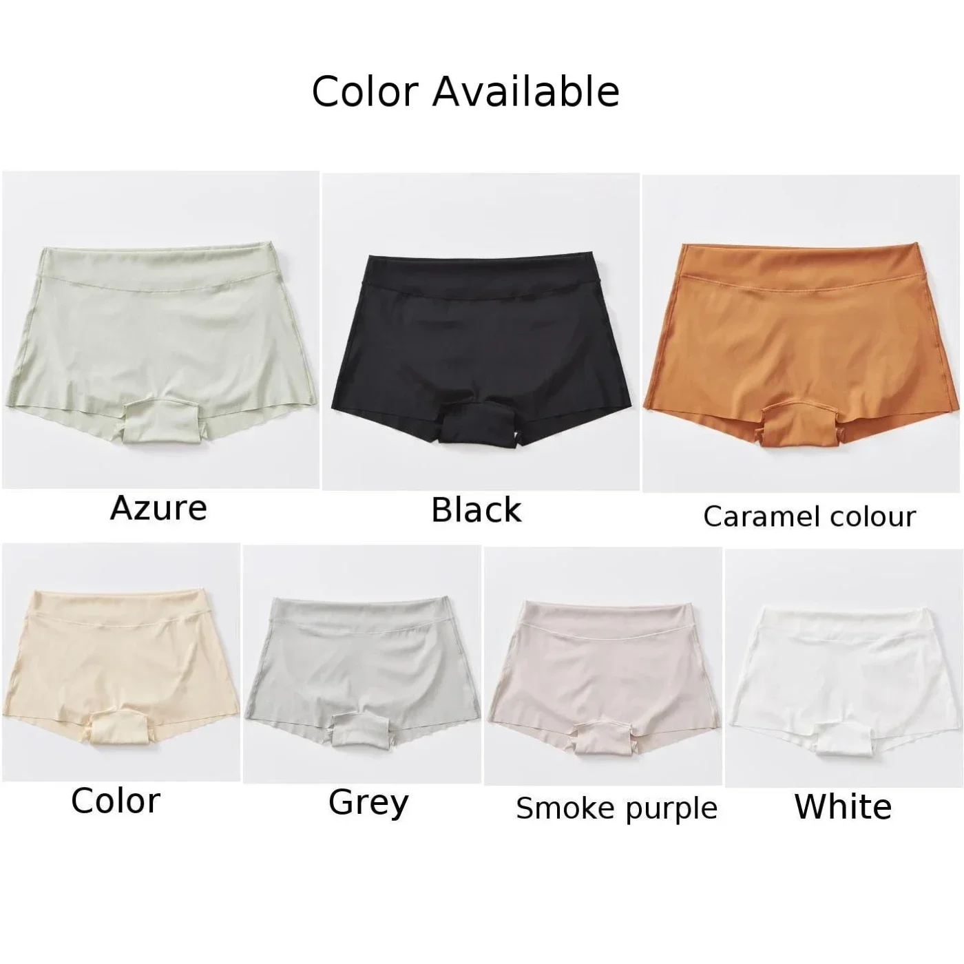 Women Large Size Safety Shorts Under Skirt Seamless Ice Silk Boxer Briefs For Female Boyshorts Summer Safety Pants