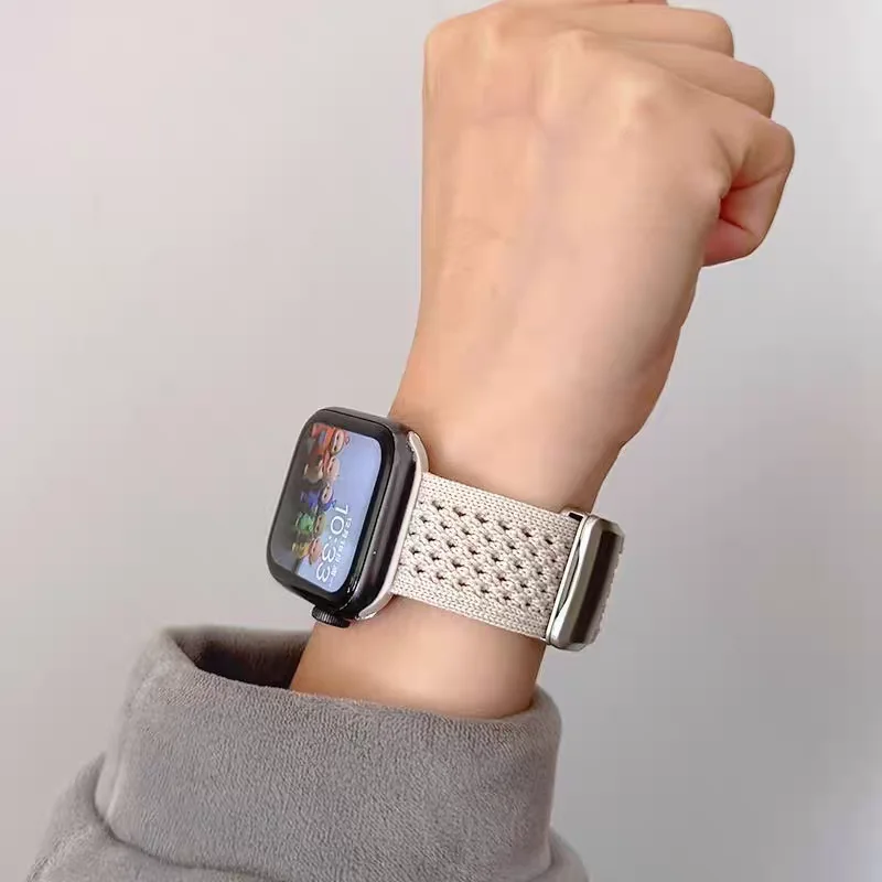 Magnetic Braided Nylon Band - Breathable Watch Strap