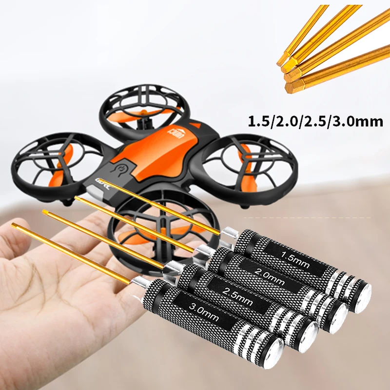 

1.5mm 2.0mm 2.5mm 3.0mm Hex Screw Driver Screwdriver Set Hexagon Tool Kit For FPV Racing Drone Heli Airplanes Cars Boat RC Part