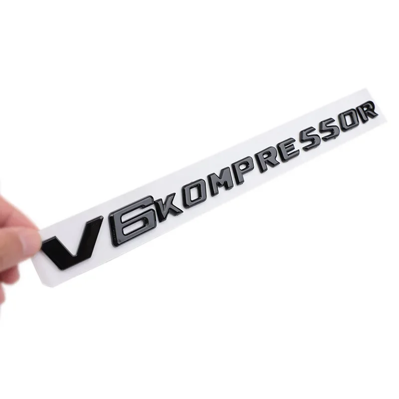 Emblème Arrière 3D ABS V6 V8 Kompressor Compatible Avec Les Accessoires