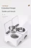 Smart Cat Bowl, Neck Protection, Ceramic Stainless Steel with Lid  Cat Food Bowl, Infrared Sensor Auto Open Cover Smart Feeder 6