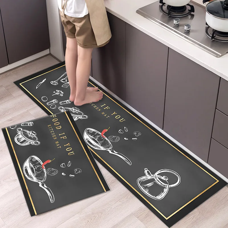 Floor Mat Kitchen Floor Mat Anti Slip Bedroom Living Room Bedside Area Rug