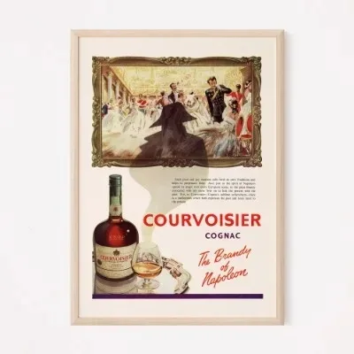 thumbnail image 1 of Cartel publicitario retro de alcohol, whisky, vino, cerveza, impresión en lienzo, decoración de pared retro y cuadros colgantes de los años 80, 1 of 5