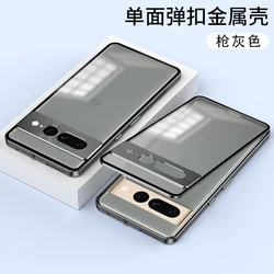 Premium Aluminum Alloy Case with Tempered Glass Camera Protection - Google Pixel 7 (GRAY)