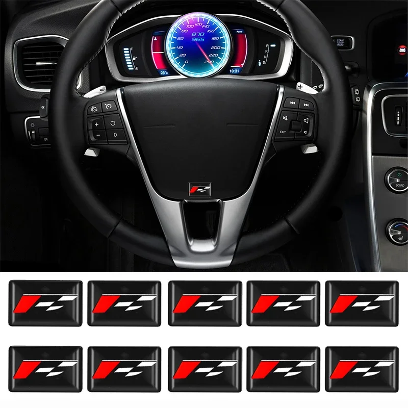 10PCS 자동 에폭시 스티커 데칼 자동차 인테리어 액세서리 Fiat Doblo Panda Aegea Palio Stilo 500c Punto Bravo Tipo 장식