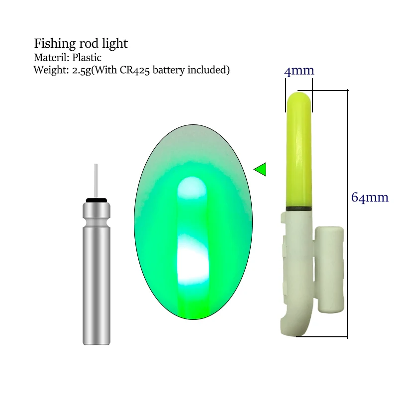 Pack De 10 Baterías Luminosas Para Pesca AMZLORD (CR322) - Flotadores De Litio, 60 Horas De Duración, Ideales Para Pesca Nocturna