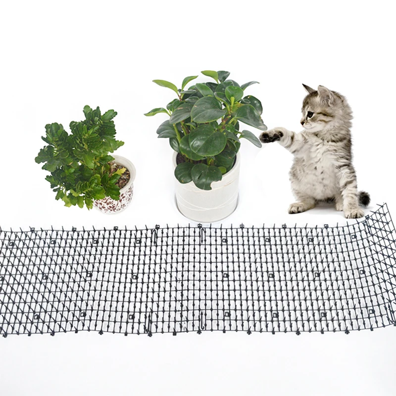 Garden Cat Scat Mats Anti Dogs Repellent Mat Prickle Strips Net Spike Keep Cat Dog Away Digging Climbing Fence Pets Supply