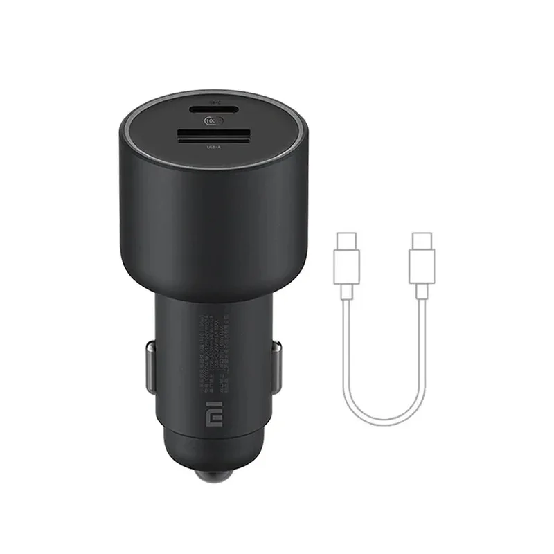 High-Power Dual-Port Fast Car Charger with Light Display