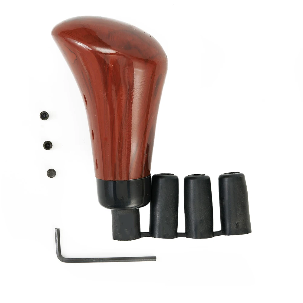 

1 Set Gear Shift Knob Auto Replacement Parts Car Gear Head M10 M8 Plastic&Metal Walnut Wood Grain 100% New