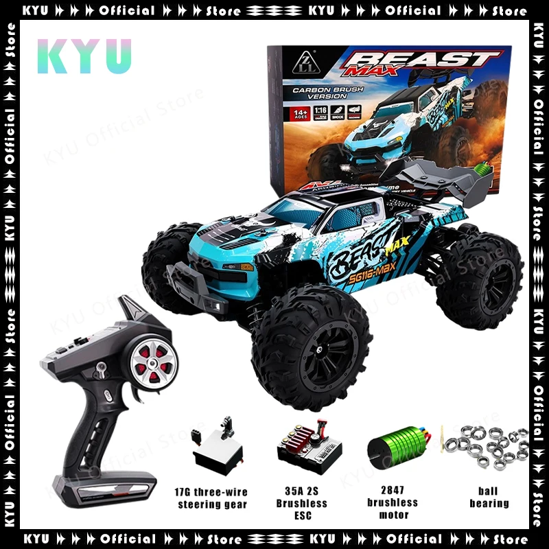 Kyu Sg116Ppro Brushless Professionale Rc Telecomando Auto Giocattolo A Quattro Ruote Motrici Ad Alta Velocità Drift Cross-Country Climbing Car