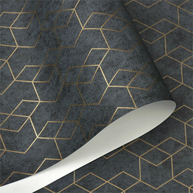 Simple Geometric Wallpaper Roll  Modern Design Wall Paper Home Wall Decor Bedroom Living Room Background Dark Grey White Black компьютерное кресло для геймеров arozzi vernazza vento™ dark grey vernazza sig dg