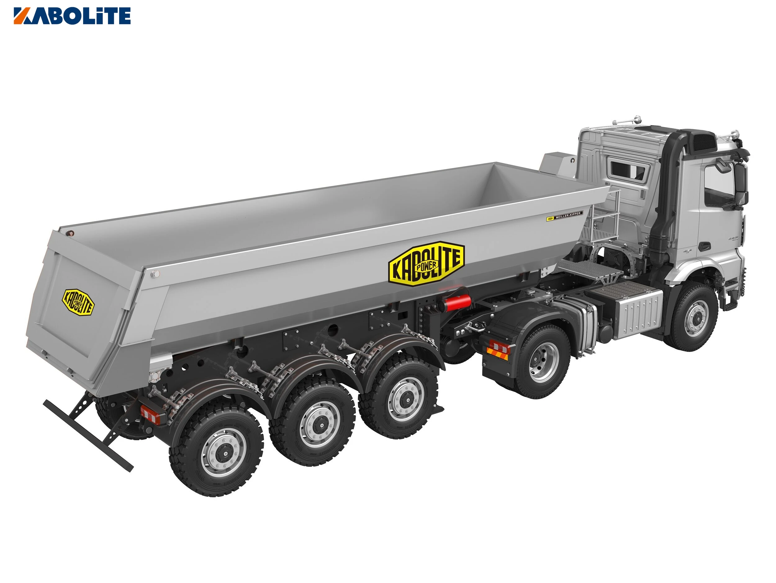NEW KABOLITE 1/14 Scale 5801 RC Metal Tractor Truck With Trailer 4x4 RC Toys Painted Assembled Cars Vehicle Motor Model 4
