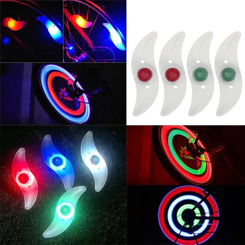 

Bicycle Wheel Spoke Light 3 Mode LED Neon Waterproof Bike Safety Warning Light Easy To Install Bicycle Accessories with Battery