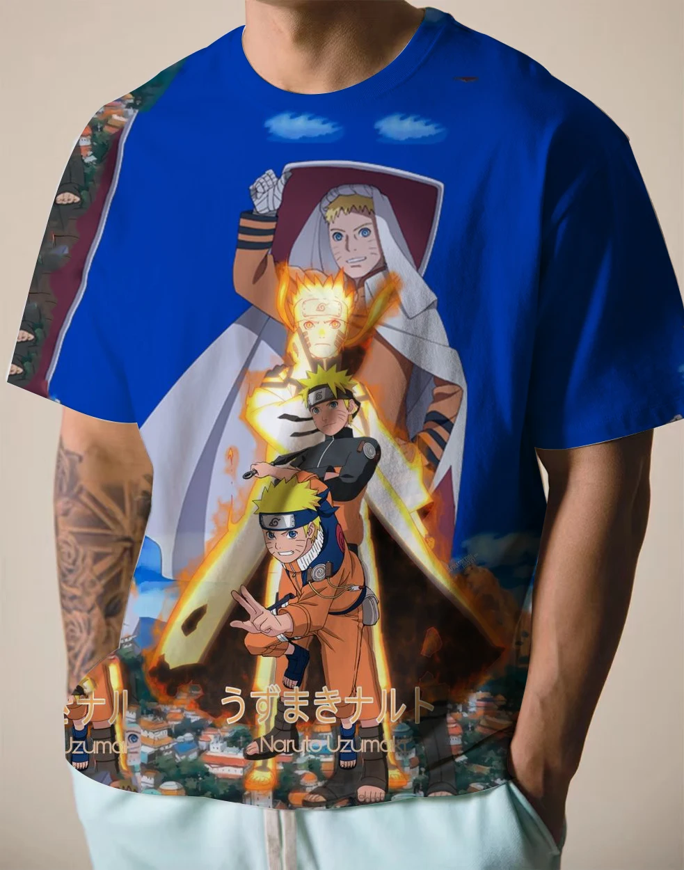 Naruto T Shirt Anime Mens T-Shirt 3D T Shirt Oversized T-Shirt 12 Sbb799fc829644eeba3366f8b47aa13c79
