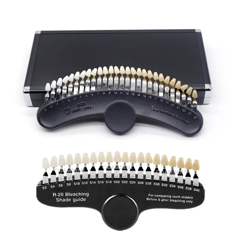 3DDentalLabBleachShadeGuide2027ColorsTeethWhiteningPorcelain