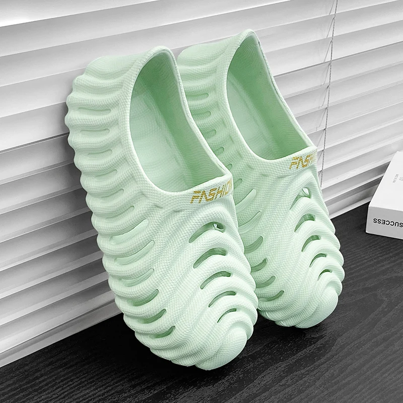 صنادل رجالية عصرية من مادة إي في إيه، أحذية شاطئ مريحة وخفيفة الوزن للرجال، أحذية مائية غير قابلة للانزلاق، أحذية رياضية كاجوال للمشي قابلة للتنفس