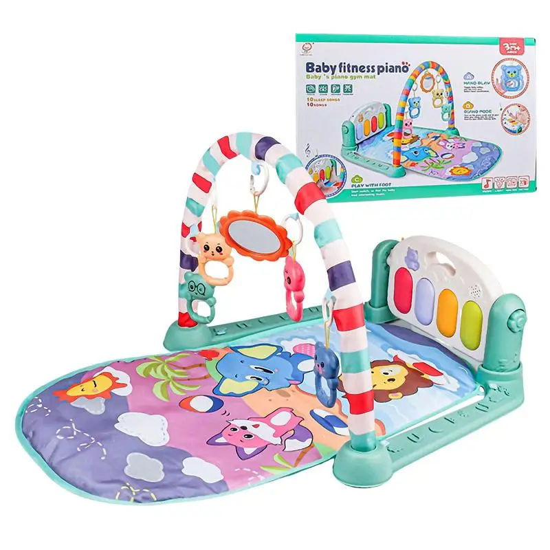 

Baby Gym Kick And Play Piano Mat Musical Activity Center With Lights & Sensory Toys Playmat Infant Toys For 0-3-6 Months Old