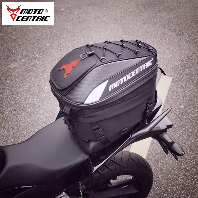 MOTOCENTRIC 오토바이 뒷좌석 가방, 방수 테일 백, 뒷좌석 가방, 다기능 오토바이 헬멧 가방, 모토 라이더 배낭