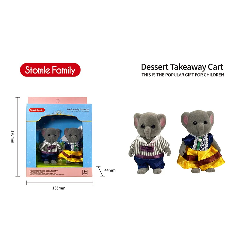 Simulation Wald Kaninchen Familie DIY Spielset Mini Kaninchen Bär Figur Spielzeug Puppen Kinder Geschenke – Detail 14