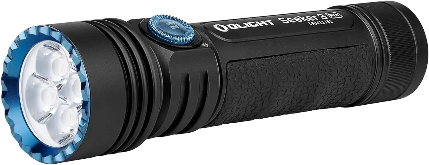 Seeker 3 Pro 4200 Lumens Ultra-Bright LED Flashlight, MCC3 Rechargeable High Lumen Flashlights for Outdoor, Searching, Camping