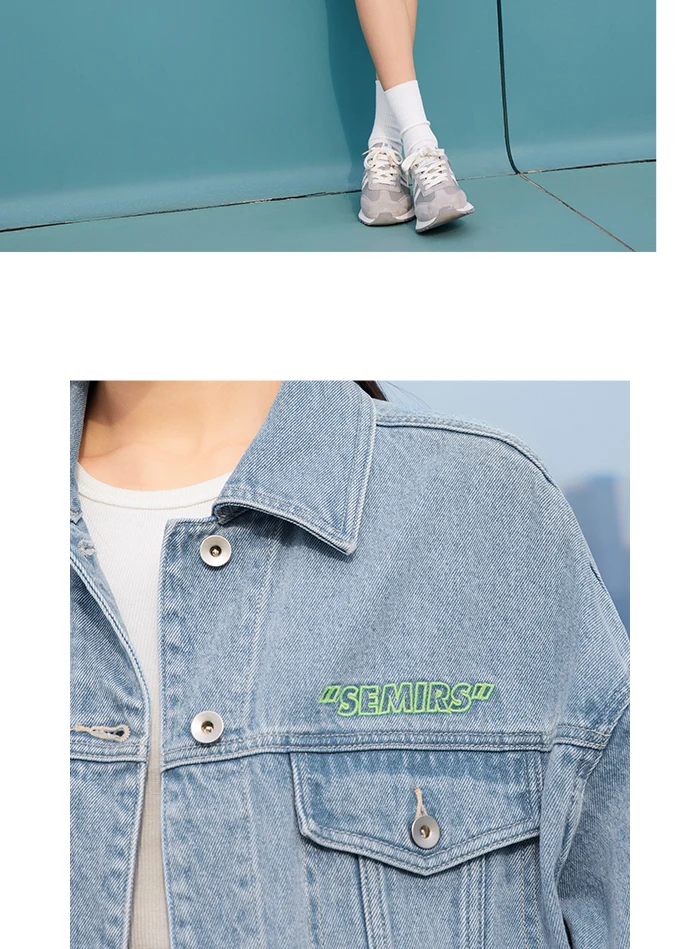 Denim Jacket Women Gradual Loose Temperament Spring New Embroidered Jacket Trend