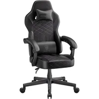 Gaming Chair with Pocket Spring Cushion, Ergonomic Computer Chair High Back, Reclining Game Chair Pu Leather 350LBS 1