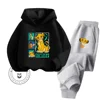 Children's Needle Hoodie + Pants 2-piece Spring and Fall Cartoon Lion King Children's Clothing Set Boys and Girls Sweatshirt Set 3