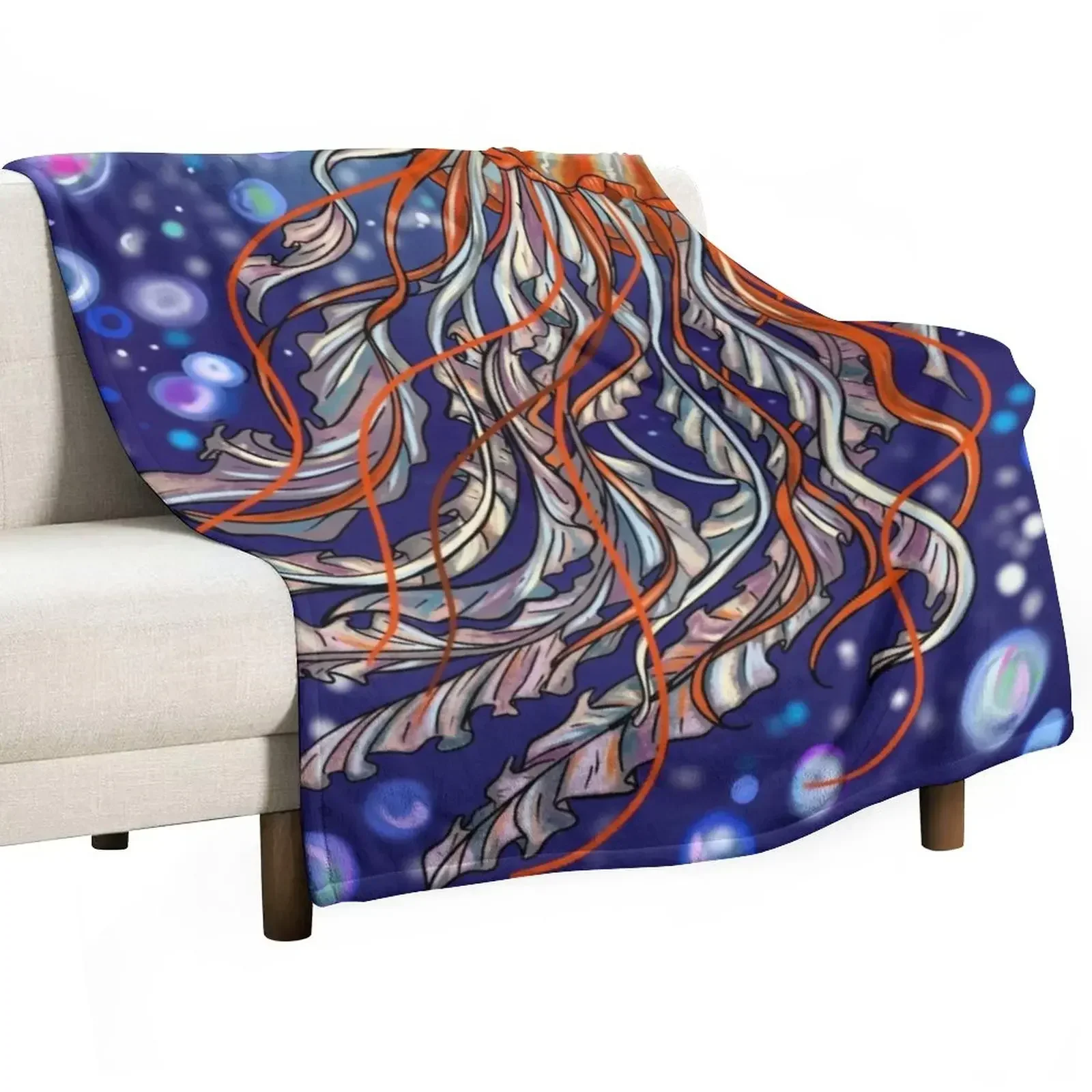 

Jellyfish Throw Blanket Moving Personalized Gift Decorative Beds For Decorative Sofa Blankets