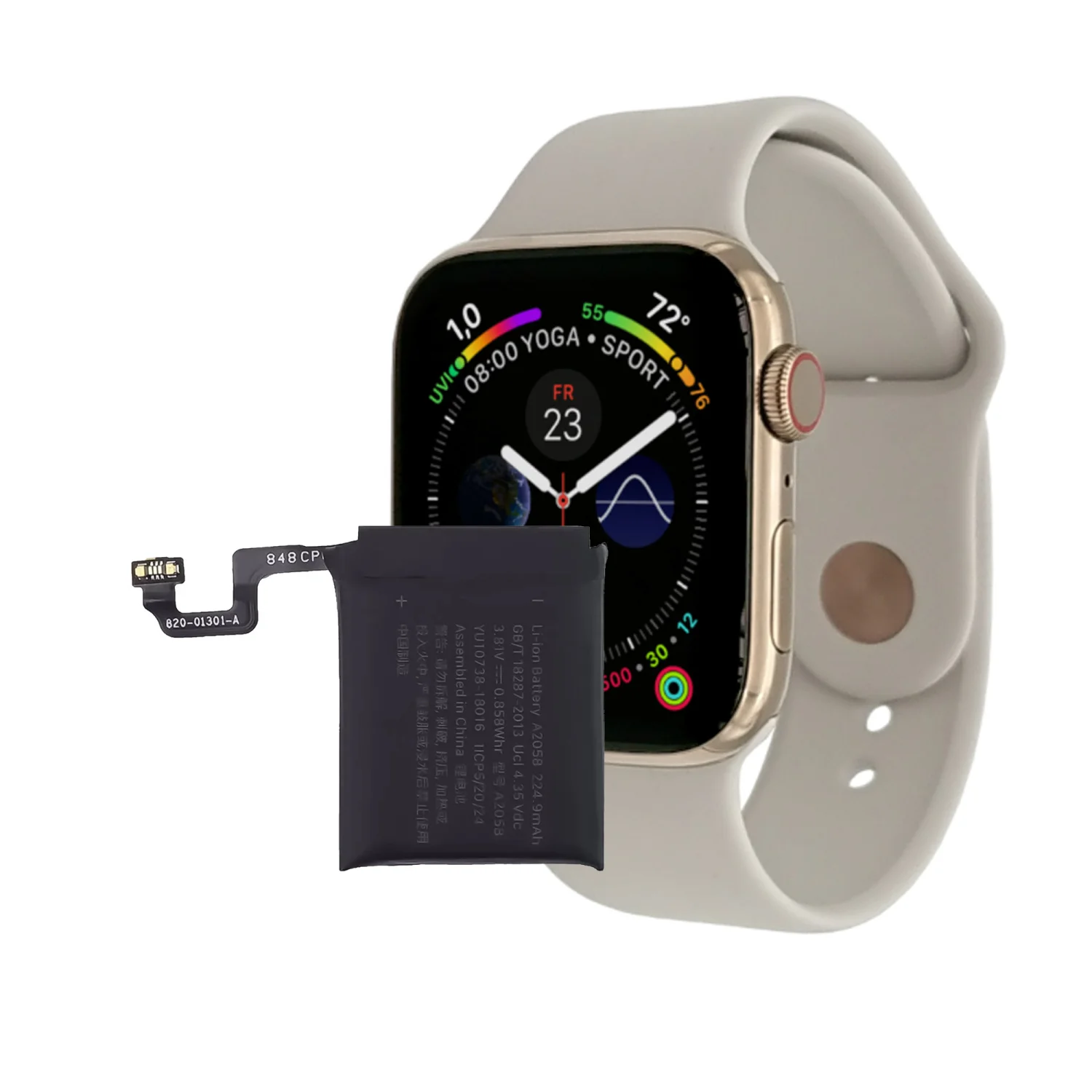 100%  40mm Battery For Apple Watch Series 4 GPS for Series 4 A2058 (4st Generation) Batteries Bateria