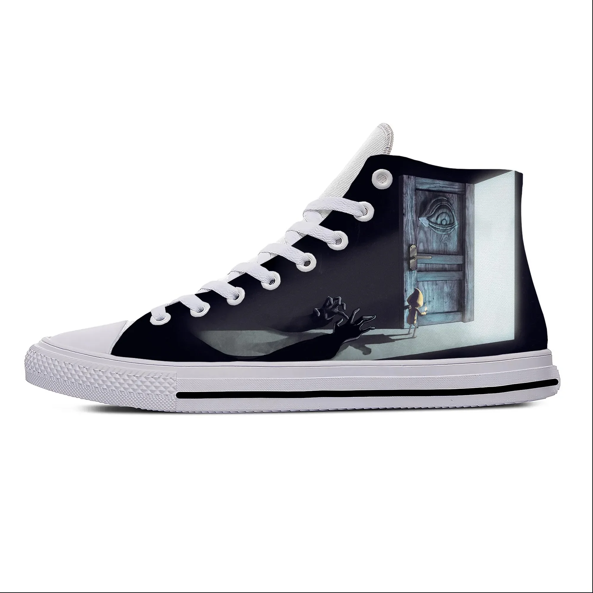 Anime Cartoon Game Little Nightmares Cool Fashion Casual Cloth Shoes High Top Lightweight Breathable 3D Print Men Women Sneakers