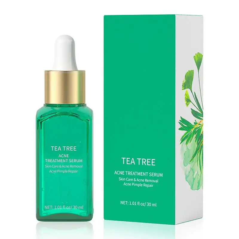 

30ml Tea Tree Oil Essence Moisturizing Shrink Pores Acne Facial Serum Improves Dullness Repairs Skin Barrier Calming Essence