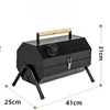 Portable Outdoor Electric Grills Barbecue Stove Double-sided Use Full Set Charcoal BBQ Camping Stainless Steel Grill Oven Tool 6
