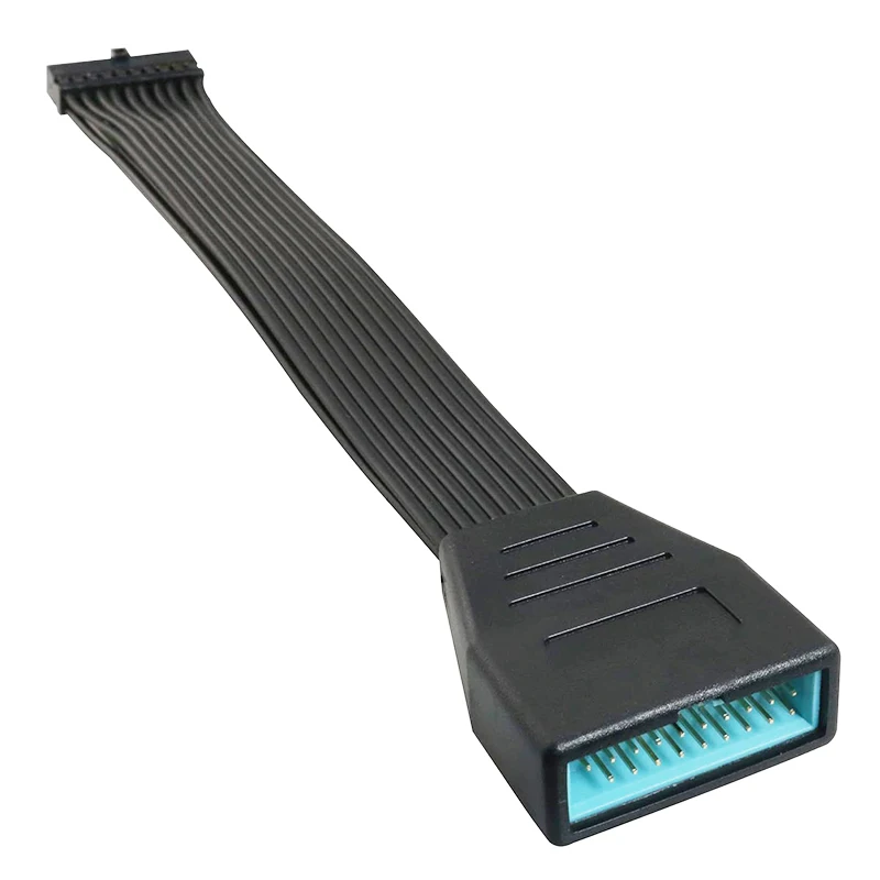 1PCS USB 3,0 Header Verlängerung Kabel Low Profile USB 3,0 Interne 19/20 Pin Header Extender Motherboard Adapter – Detail 7