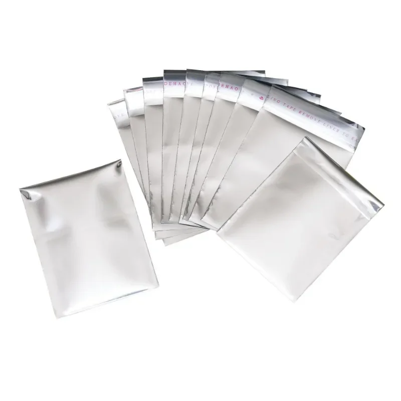 NihaoWXM Versandtaschen 100pcs Aluminum Foil Silver Produktbild-Vorschau 9