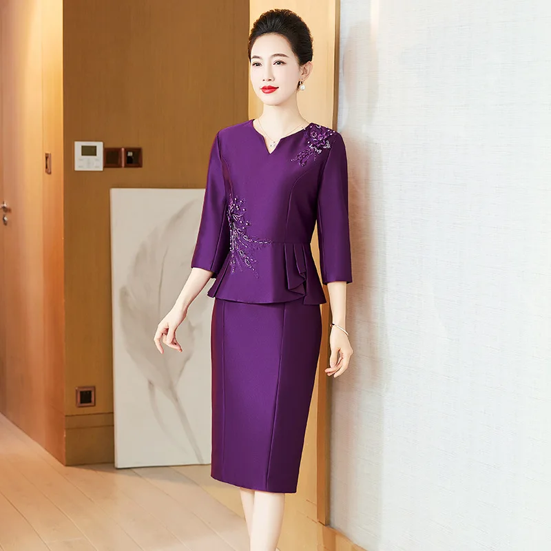 Yourqipao Chinese Mother Of The Bride Cheongsams Dress Women Wedding Guest Prom Party Dresses Cocktail Gowns Plus Size Skirt